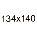 134 x 140