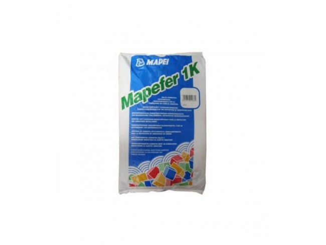 MAPEI - MAPEFER 1K ALU 5kgr - Τσιμεντοκονίαμα ενός συστατικού, που δρα ως αναστολέας διάβρωσης, για την προστασία των ράβδων οπλισμού.