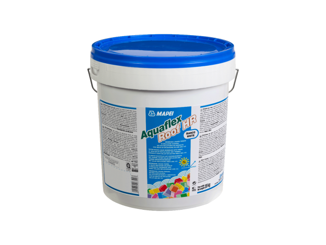 MAPEI - AQUAFLEX ROOF HR- ΛΕΥΚΟ - 20kg - Ρευστή ινοπλισμένη μεμβράνη με υψηλή ανακλαστικότητα και εκπομπή θερμικής ακτινοβολίας, με δείκτη ηλιακής ανάκλασης (SRI) 105.