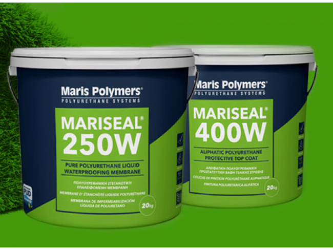 MARIS POLYMERS MARISEAL 250W (ΠΡΩΗΝ 250 AQUA) ΛΕΥΚΟ 20kg - Επαλειφόμενη, υδατοδιαλυτή μεμβράνη πολυουρεθανικής βάσεως.