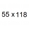 55 x 118