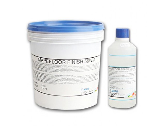 MAPEI  - MAPEFLOOR FINISH 58 W  - Τελική αλιφατική, πολυουρεθανική, ματ στρώση δύο συστατικών (Α+Β) 5,5kg.