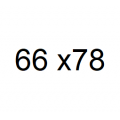 66 x 78