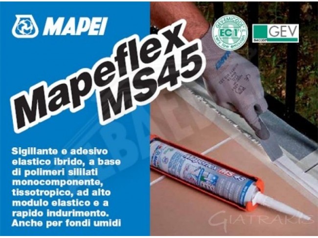 MAPEI - MAPEFLEX MS 45 - 300ml - Υβριδικό ελαστικό σφραγιστικό και κόλλα υψηλής ελαστικότητας.
