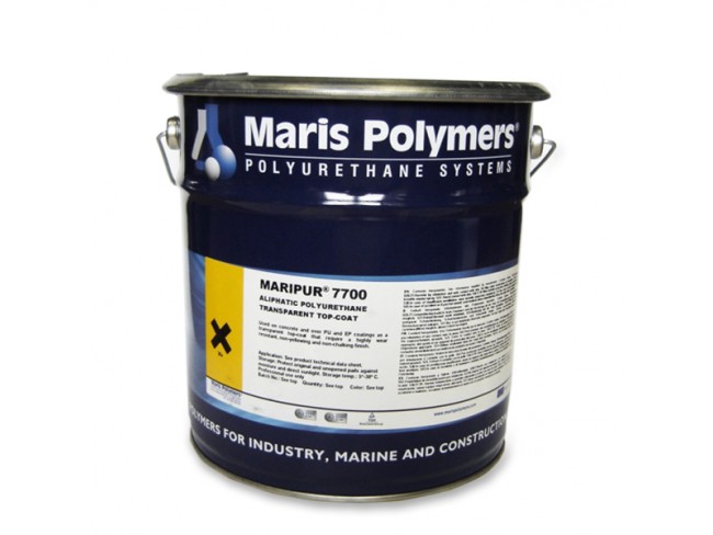MARIS POLYMERS - MARIPUR 7700 - 17kg - Σκληρή διαφανής γυαλιστερής όψης αλοιφατικής πολυουρεθανικής βάσης ενός συστατικού επίστρωση