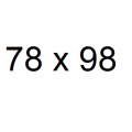 78 x 98