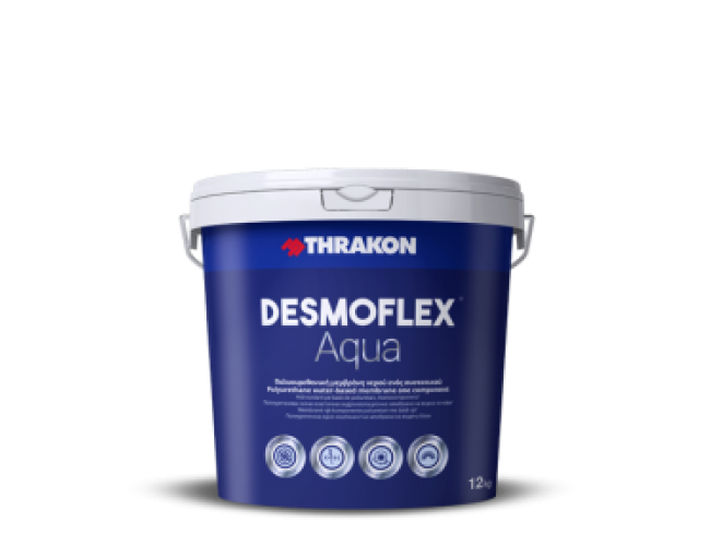 THRAKON - DESMOFLEX® AQUA - 12kg - ΛΕΥΚΟ - Επαλειφόμενη πολυουρεθανική αλειφατική μεμβράνη νερού. THRAKON - DESMOFLEX® AQUA - 12kg - ΛΕΥΚΟ - Επαλειφόμενη πολυουρεθανική αλειφατική μεμβράνη νερού.