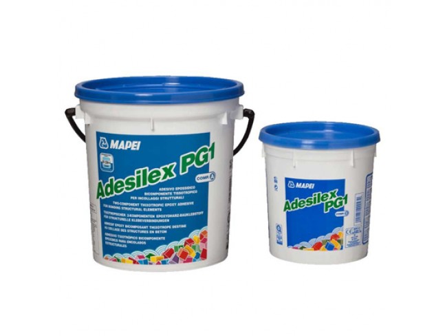 MAPEI - ADESILEX PG1  A+B  (4,5kg + 1,5kg) Θιξοτροπική εποξειδική κόλλα δύο συστατικών για συγκόλληση δομικών στοιχείων.