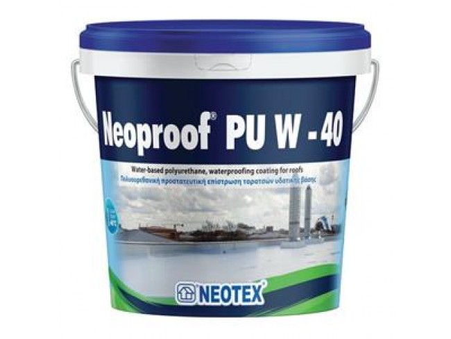 NEOTEX - Neoproof PU W -40ºC - 13kg - ΛΕΥΚΟ - Επαλειφόμενη πολυουρεθανική μεμβράνη νερού έως -40ºC.