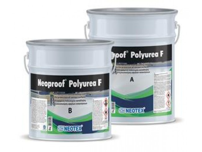 NEOTEX - Neoproof Polyurea F - 19kg (A+B) - ΛΕΥΚΟ - Δύο συστατικών επαλειφόμενη βραδύκαυστη πολυουρία.