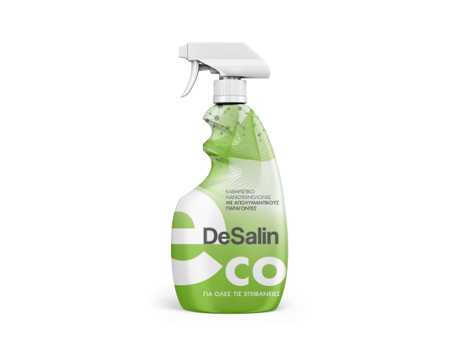 NANOPHOS - DeSalin Eco - 3lt - Βιοδιασπωμένο Καθαριστικό Νανοτεχνολογίας με Απολυμαντικούς παράγοντες για όλες τις επιφάνειες.