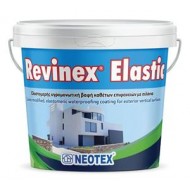 NEOTEX - Revinex Elastic - ΛΕΥΚΟ - 10lt - Eλαστομερής υγρομονωτική βαφή καθέτων επιφανειων με σιλάνια.