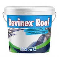 NEOTEX - Revinex Roof - 12kg - ΛΕΥΚΟ - Ελαστομερές ακρυλικό επαλειπτικό ταρατσών, εξαιρετικής αντοχής με σιλάνια.