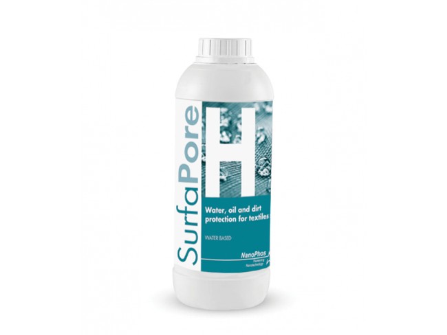 NANOPHOS - SurfaPore H - 4lt - Διάλυμα για αδιαβροχοποίηση & ελαιοπροστασία υφασμάτων, υδατικής βάσης.
