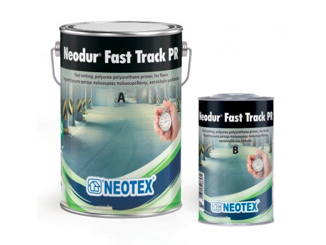 NEOTEX - Neodur Fast Track PR - 4kg - Ταχυστέγνωτο υβριδικό αστάρι πολυουρίας - πολυουρεθάνης, δύο συστατικών.