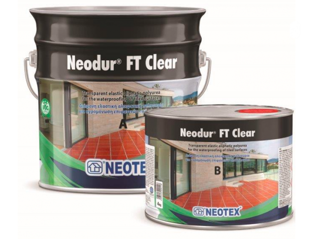 NEOTEX - Neodur FT Clear 8kg - Διάφανο, ταχυστέγνωτο ελαστικό βερνίκι δύο συστατικών, αλειφατικής πολυουρίας.