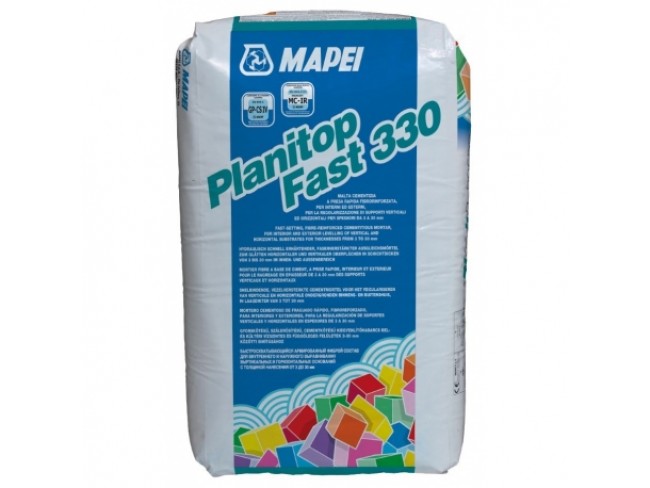 MAPEI - PLANITOP FAST 330 - ΓΚΡΙ 25kg - Ινοπλισμένο, εξομαλυντικό τσιμεντοκονίαμα, ταχείας πήξεως, για την επιπέδωση οριζόντιων και κάθετων επιφανειών.