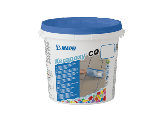 MAPEI - KERAPOXY CQ  №113 CEMENT GREY - Εποξειδικός αρμόστοκος δύο συστατικών, ιδανικός για αρμολόγηση κεραμικών πλακιδίων και μωσαϊκών.