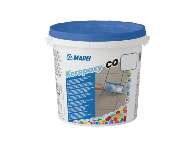 MAPEI - KERAPOXY CQ  №111 SILVER GREY - Εποξειδικός αρμόστοκος δύο συστατικών, ιδανικός για αρμολόγηση κεραμικών πλακιδίων και μωσαϊκών.