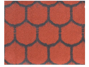 Αυτοκόλλητο Ασφαλτόπανο με σχέδιο κεραμίδι SCUDOART Κυκλικό - Ρολό 10m2.