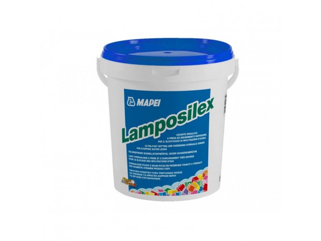 MAPEI - LAMPOSILEX - 5kg - Υδραυλικό συνδετικό υλικό, υπερταχείας πήξης και σκλήρυνσης για σφράγιση διαρροών νερού.