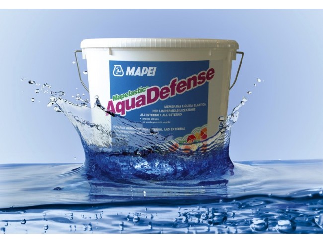 MAPEI - MAPELASTIC AQUADEFENSE - 15kg - Έτοιμη προς χρήση, ελαστική υγρή μεμβράνη, υπερταχείας πήξεως.