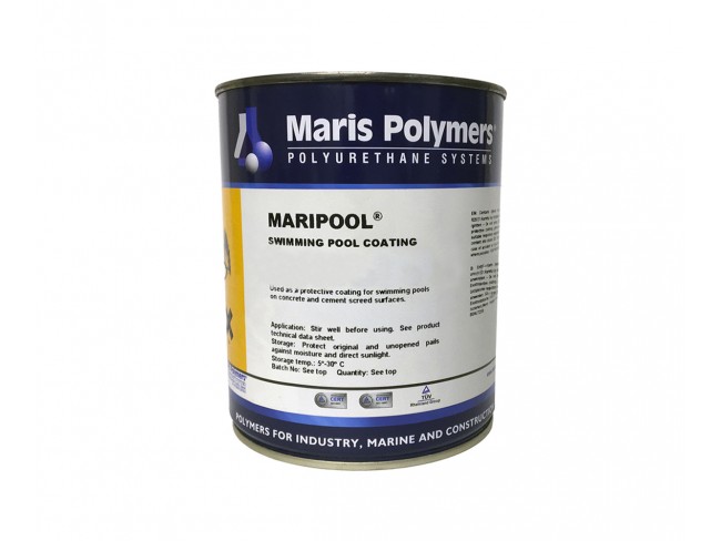 MARIS POLYMERS - MARIPOOL 20kg - Έγχρωμη ημίσκληρη βαφή πισίνας ενός συστατικού με αντοχή σε UV και στα χημικά καθαριστικά. 
