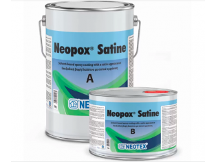 NEOTEX - Neopox Satine - 12kg - Εποξειδική βαφή 2 συστατικών, βάσης διαλύτη, κατάλληλη για μέταλλα και επιφάνειες από μπετό. Παρουσιάζει αντιολισθητικές ιδιότητες και σατινέ εμφάνιση. NEOTEX - Neopox Satine - 12kg - Εποξειδική βαφή 2 συστατικών, βάσης διαλύτη, κατάλληλη για μέταλλα και επιφάνειες από μπετό. Παρουσιάζει αντιολισθητικές ιδιότητες και σατινέ εμφάνιση.