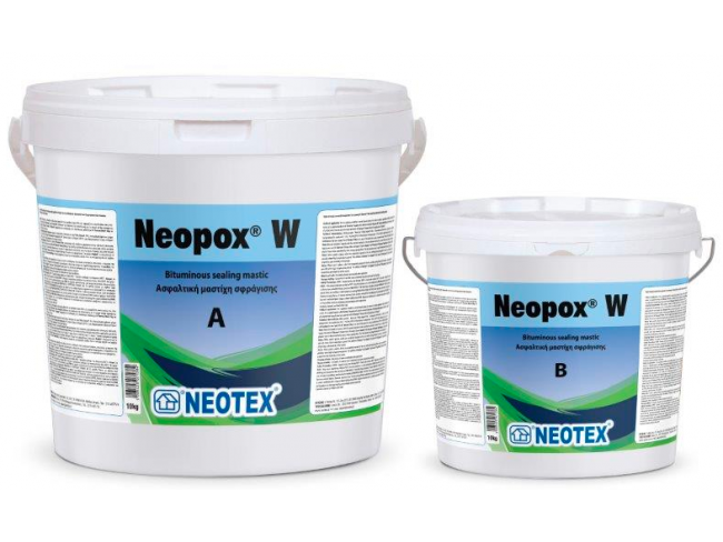 NEOTEX - Neopox W - 12kg - Υδατοδιαλυτή εποξειδική βαφή δύο συστατικών, με ματ εμφάνιση.