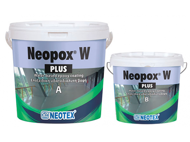 NEOTEX - Neopox W Plus - 12,5kg - Υδατοδιαλυτή εποξειδική βαφή δύο συστατικών, υψηλών επιδόσεων, με σατινέ εμφάνιση.