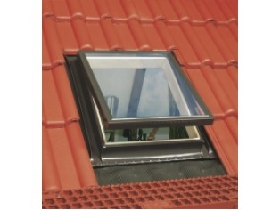 OPTILOOK KRONMAT Φεγγίτης Διπλής Υάλωσης με σκληρυμένο τον εξωτερικό υαλοπίνακα 46x75cm ΚΟΚΚΙΝΟ, ΜΑΥΡΟ.