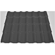 ΠΛΑΣΤΙΚΟ ΚΕΡΑΜΙΔΙ (ΓΚΡΙ ΧΡΩΜΑ) ΦΥΛΛΟ ASA-PVC ΔΙΑΣΤΑΣΕΩΝ 263cm ΜΗΚΟΣ x 104cm ΠΛΑΤΟΣ-  10 ΧΡΟΝΙΑ ΕΓΓΥΗΣΗ