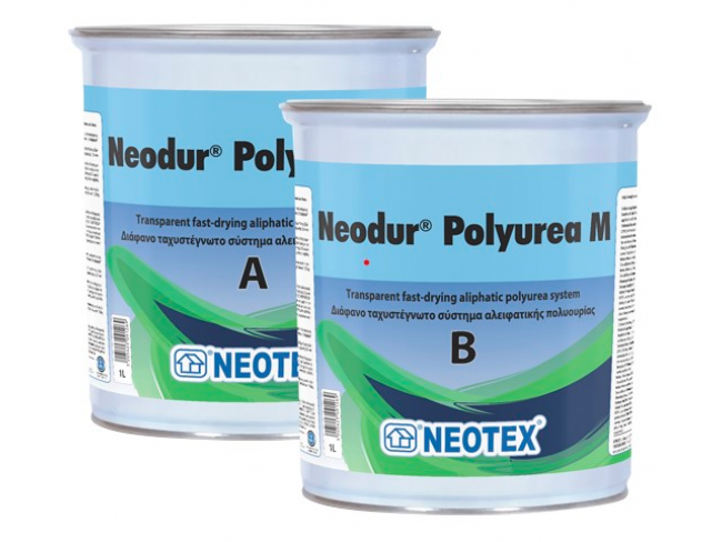 NEOTEX - Neodur Polyurea M - 2kg (A+B) - Διάφανο σύστημα αλειφατικής πολυουρίας, ιδανικό στοκάρισμα μαρμάρων και δαπέδων με προσθήκη χαλαζιακής άμμου και άμεσο στέγνωμα.