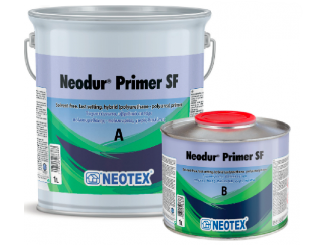 NEOTEX - Neodur Primer SF - 4kg - Ταχυστέγνωτο υβριδικό αστάρι πολυουρεθάνης πολυουρίας χωρίς διαλύτες.