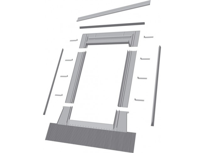 Παράθυρο στέγης FAKRO PTP V - U3 66x118cm PVC λευκό (κεντρικού άξονα περιστροφής συνθετικό κούφωμα) με στεγάνωση ΕHN Fakro (για όλους τους τύπους κεραμιδιού) +10 χρόνια εγγύηση. 