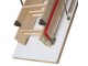 FAKRO COMFORT LWK 305 αναπτυσσόμενες σκάλες οροφής για ύψος έως 305cm - 3 σπασίματα - Ξύλινος σκελετός.