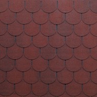 Ασφαλτικά κεραμίδια Premium Traditional  (κυκλικά), TEGOLA CANADESE - ΚΟΚΚΙΝΟ  2-TONE RED (010).