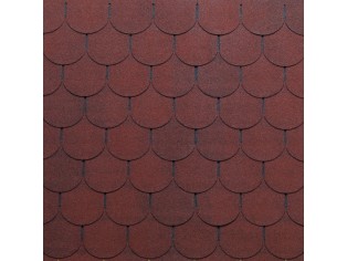 Ασφαλτικά κεραμίδια Premium Traditional  (κυκλικά), TEGOLA CANADESE - ΚΟΚΚΙΝΟ  2-TONE RED (010).