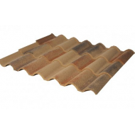 Μεταλλικό κεραμίδι,Metrotile Romana (Terracotta-Tuscany) με επικάλυψη φυσικής πέτρας, 6 φορές ελαφρύτερο από κοινό κεραμίδι, εγγύηση 30 χρόνια