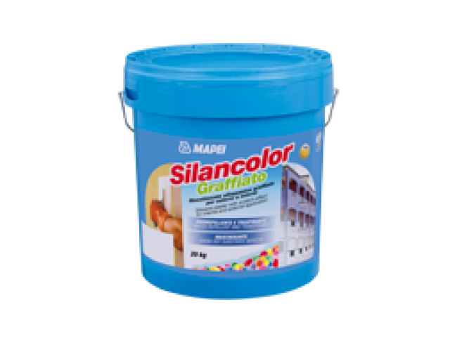 MAPEI - SILANCOLOR GRAFFIATO - 20kg - Υδρόφοβο επίχρισμα υψηλής διαπνοής με ανάγλυφη υφή και υψηλή ικανότητα πλήρωσης, βάσης ρητίνων σιλοξάνης, για εσωτερικές και εξωτερικές επιφάνειες.