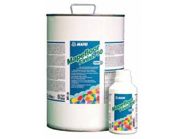 MAPEI - MAPEFLOOR FINISH 50 N - Τελική αλιφατική, διαφανής, πολυουρεθανική στρώση, δύο συστατικών για απορροφητικές επιφάνειες, με γυαλιστερό τελείωμα.  (Α+Β) 10kg.