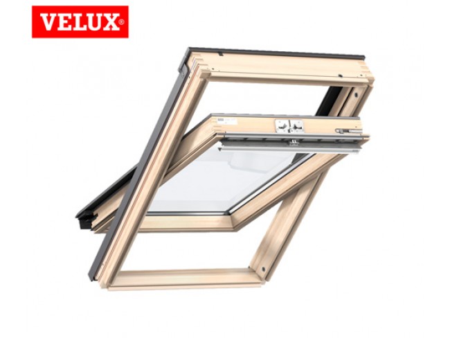 Παράθυρα Velux GZL κεντροπεριστροφικά 55x78cm. Με αρμοκάλυπτρα EDW για στέγες με κλασσικά κεραμίδια. 10 χρόνια εγγύηση.