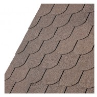 Ασφαλτικά κεραμίδια IKO Βελγίου Number One ημικυκλικά ΚΑΦΕ (TEGOLA)