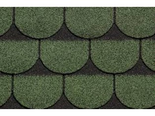 Ασφαλτικά κεραμίδια Shinglas Sonata (Tegola) Κυκλικό Πράσινο 