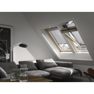 Velux GGL Integra Ηλεκτρικό παράθυρο με ασύρματο άνοιγμα και κλείσιμο. 78x118cm. Με αρμοκάλυπτρα EDW για στέγες με κλασσικά κεραμίδια. 10 χρόνια εγγύηση VELUX. 