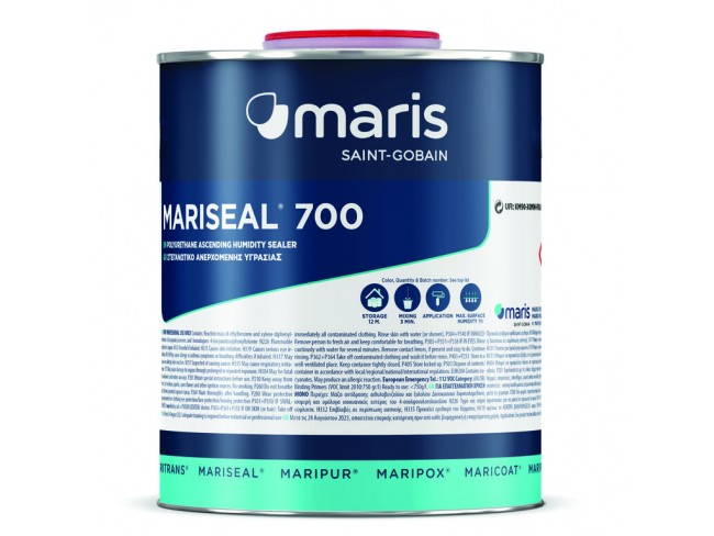MARIS POLYMERS - MARISEAL 700 - Διαφανές στεγανωτικό ανερχόμενης υγρασίας υπογείων.  