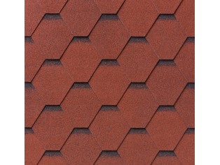 Ασφαλτικά κεραμίδια IKO Βελγίου Superglass Hex Εξαγωνικά(Ρόμβος) ΠΡΑΣΙΝΟ(Amazon Green Ultra 23) ΚΟΚΚΙΝΟ(Tile Red Ultra 20) ΚΑΦΕ (Dual Brown Ultra 27)(TEGOLA)