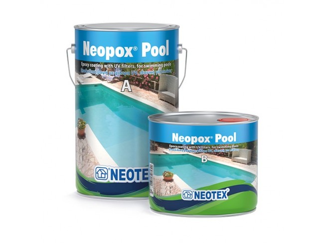 NEOTEX - NEOPOX POOL 10kgr- Εποξειδική βαφή 2 συστατικών, με φίλτρα UV, ιδανική για προστασία και διακόσμηση της πισίνας. NEOTEX - NEOPOX POOL 10kgr- Εποξειδική βαφή 2 συστατικών, με φίλτρα UV, ιδανική για προστασία και διακόσμηση της πισίνας.