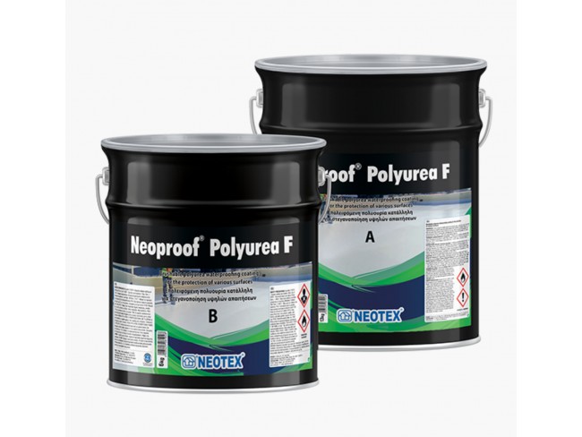 NEOTEX - Neoproof Polyurea F - 19kg (A+B) - ΛΕΥΚΟ - Δύο συστατικών επαλειφόμενη βραδύκαυστη πολυουρία. NEOTEX - Neoproof Polyurea F - 19kg (A+B) - ΛΕΥΚΟ - Δύο συστατικών επαλειφόμενη βραδύκαυστη πολυουρία.