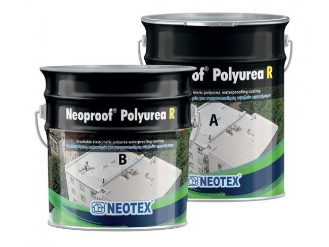 NEOTEX - Neoproof Polyurea R - 19kg (Α+Β) - Επαλειφόμενη πολυουρία δύο συστατικώv υψηλών μηχανικών αντοχών, αντοχή στην πρώιμη βροχόπτωση NEOTEX - Neoproof Polyurea R - 19kg (Α+Β) - Επαλειφόμενη πολυουρία δύο συστατικώv υψηλών μηχανικών αντοχών, αντοχή στην πρώιμη βροχόπτωση